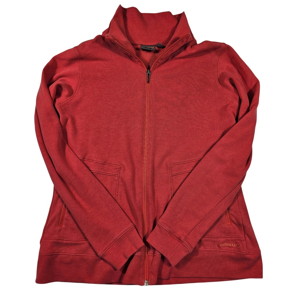 Merrellโ Womens Red Full Zip Mock Neck Jacket XL Activewear RN119414